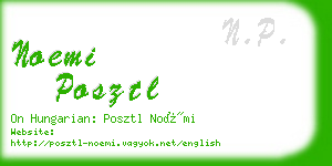 noemi posztl business card